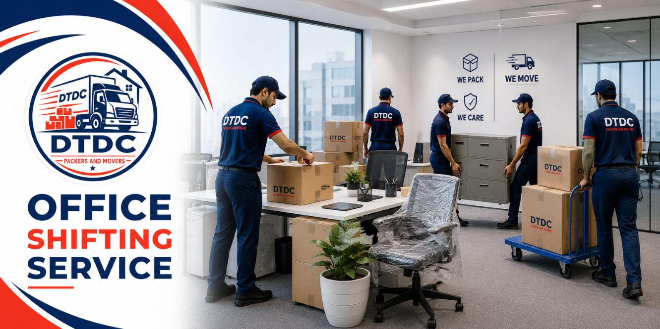 Workstations and IT equipment being packed during office shifting services in Delhi NCR