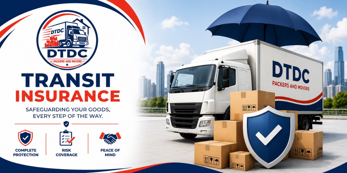 Transit insurance policy documents for a household consignment moving from Delhi NCR